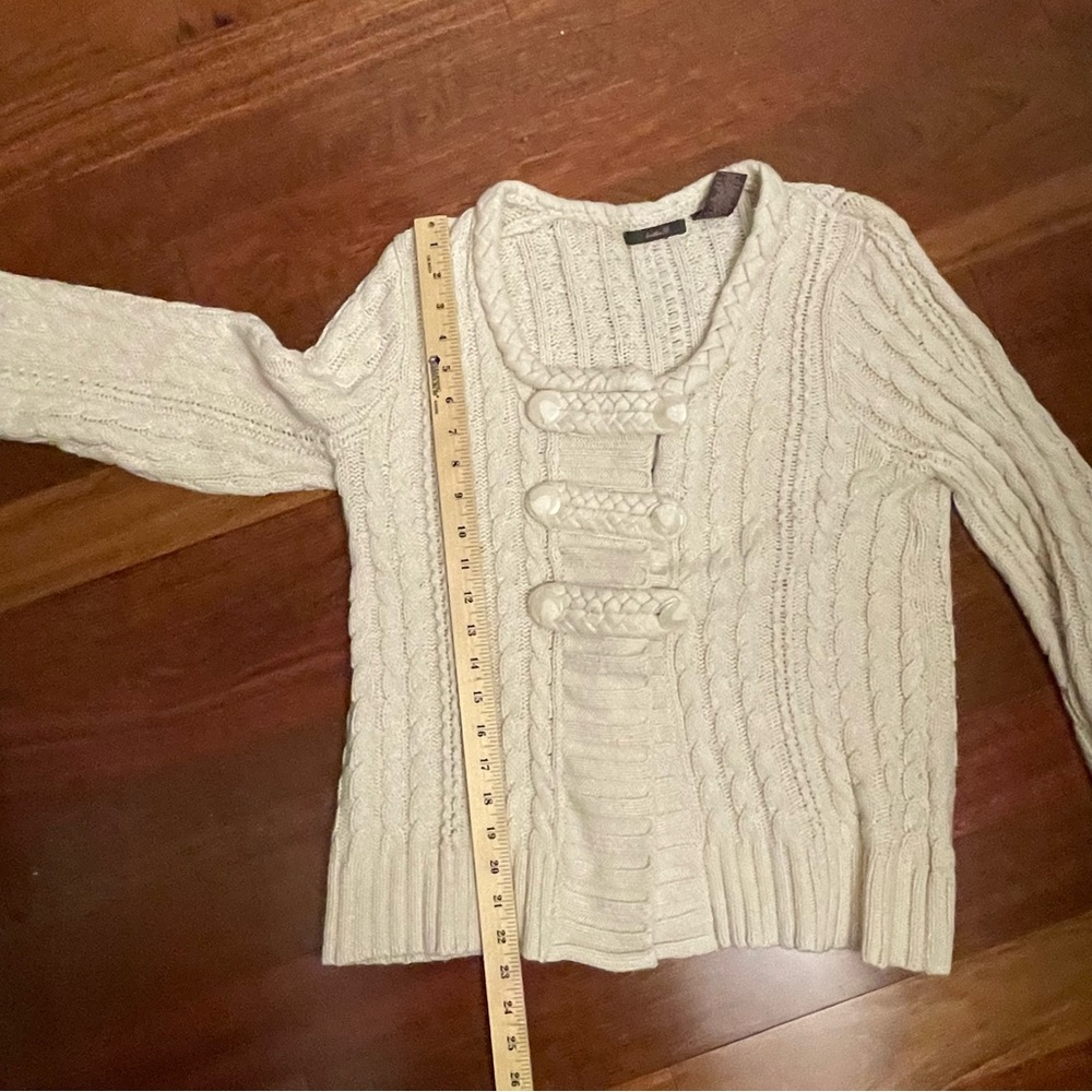 Chic Cream Cable Knit Women's Sweater - Picture 6 of 6